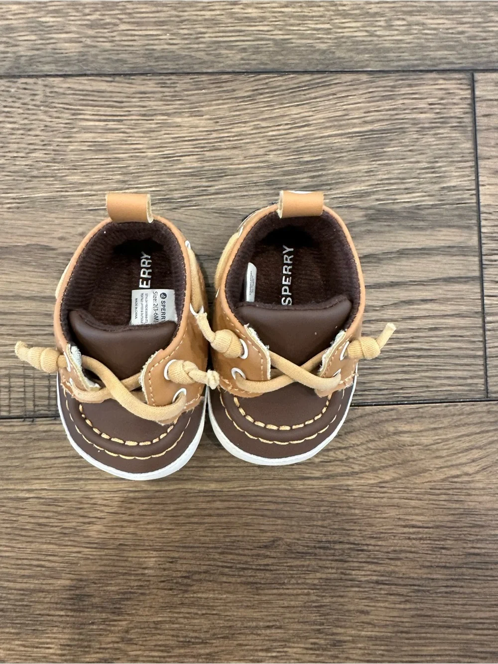 Sperry Kids Two-Tone Brown and Tan Boat Shoes